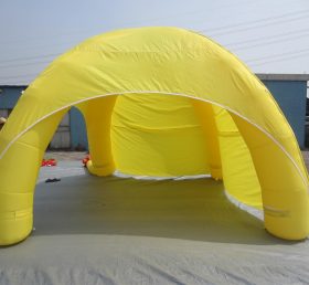 Tent1-308 Gelbe Werbung Kuppel aufblasbares Zelt