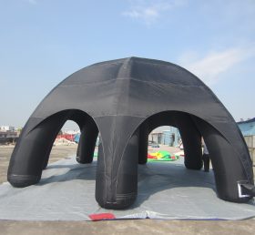 Tent1-23 Schwarze Werbung Kuppel aufblasbares Zelt