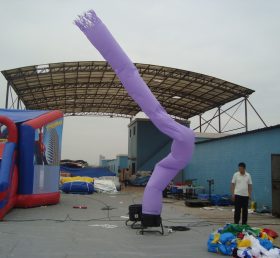 D2-3 Luft-Tänzer aufblasbare lila Tube Mann Werbung