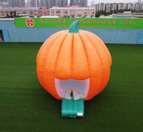 T4-34 Lustiges Riesen-aufblasbares Kürbis-Trampolin/Halloween aufblasbares Sprungschloss mit Föhn für Kinder