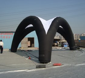 Tent1-215 Schwarze Werbung Kuppel aufblasbares Zelt