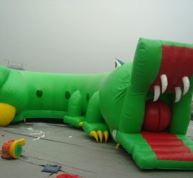 T8-404 Krokodil aufblasbare Rutsche für Kinder und Erwachsene