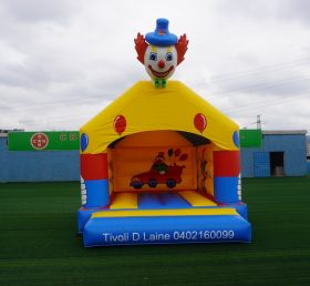 T2-2835 Aufblasbares Trampolin Clown Kinder Thema springen Haus