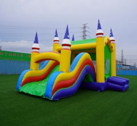 T5-181 2 in 1 Bounce Slide Commercial Castle Jumper