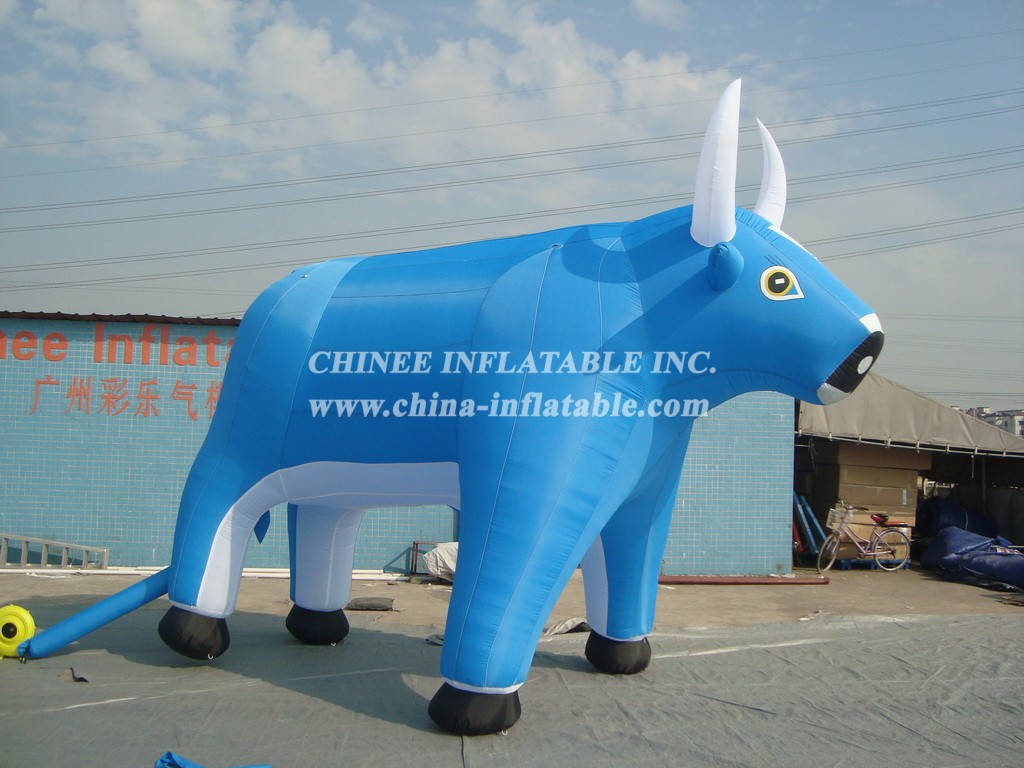 Cartoon1-711 Blue Bull Inflatable Cartoons
