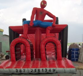 T7-172 Spiderman Superhero Aufblasbarer Hinderniskurs