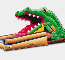 T8-386 Krokodil aufblasbare Rutsche für Kinder und Erwachsene