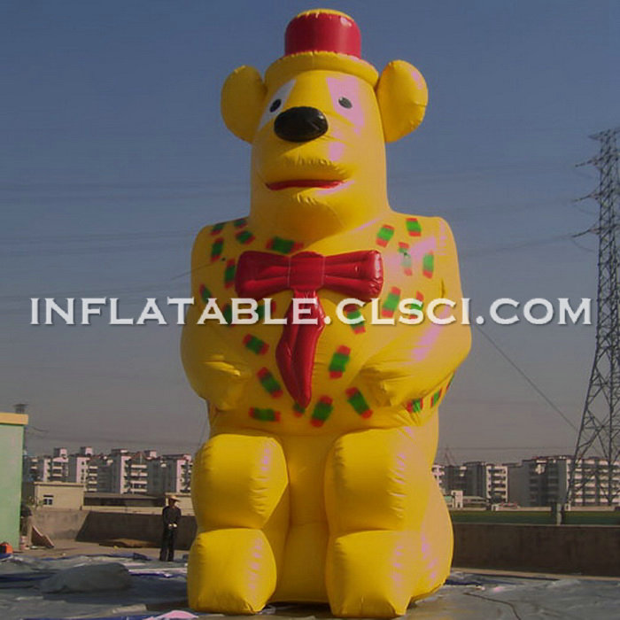 Cartoon1-727 Yellow Bear Inflatable Cartoons