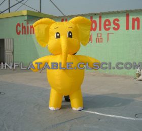 M1-22 Gelber Elefant aufblasbare mobile Karikatur