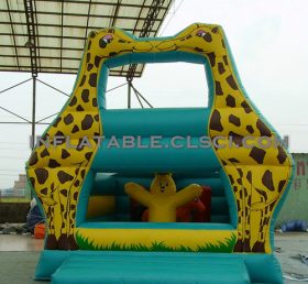 T2-2484 Giraffe aufblasbares Trampolin