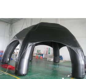 Tent1-321 Schwarze Werbung Kuppel aufblasbares Zelt