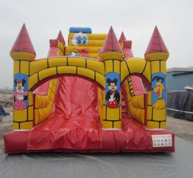 T8-775 Disney Kinder aufblasbare springen Burg trockene Rutsche