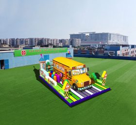 T6-461 Spiele Bus riesige aufblasbare Kinderparadies Boden Spiel