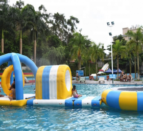 S44 Wasserpark Luftdichte Wasserspiele Schwimmen auf dem Meer aufblasbare große Kinder und Erwachsene Wassertrampolin