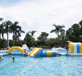 S41 Wasserpark Luftdichte Wasserspiele Schwimmen auf dem Meer aufblasbare große Kinder und Erwachsene Wassertrampolin