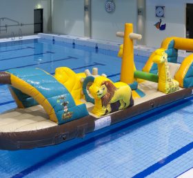 WG1-042 Spiele Löwe und Giraffe aufblasbare schwimmende Wassersport Park Pool Spiel