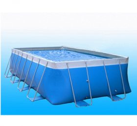 Pool2-007 Outdoor Mobile langlebige Metallrahmen Pvc aufblasbare Grundwasser Park Pool