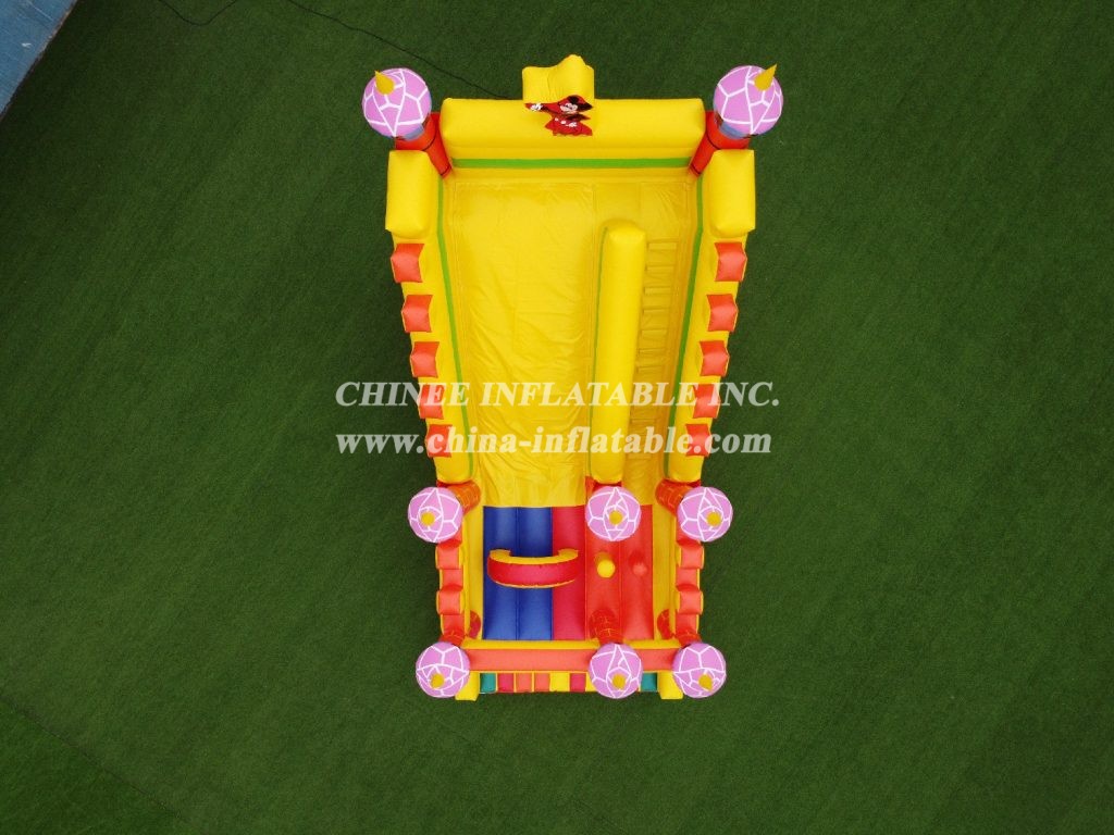 T8-1358 Disney Large Slide Inflatable Disney-Themed Slide Mickey And Minnie Mouse Giant Slide
