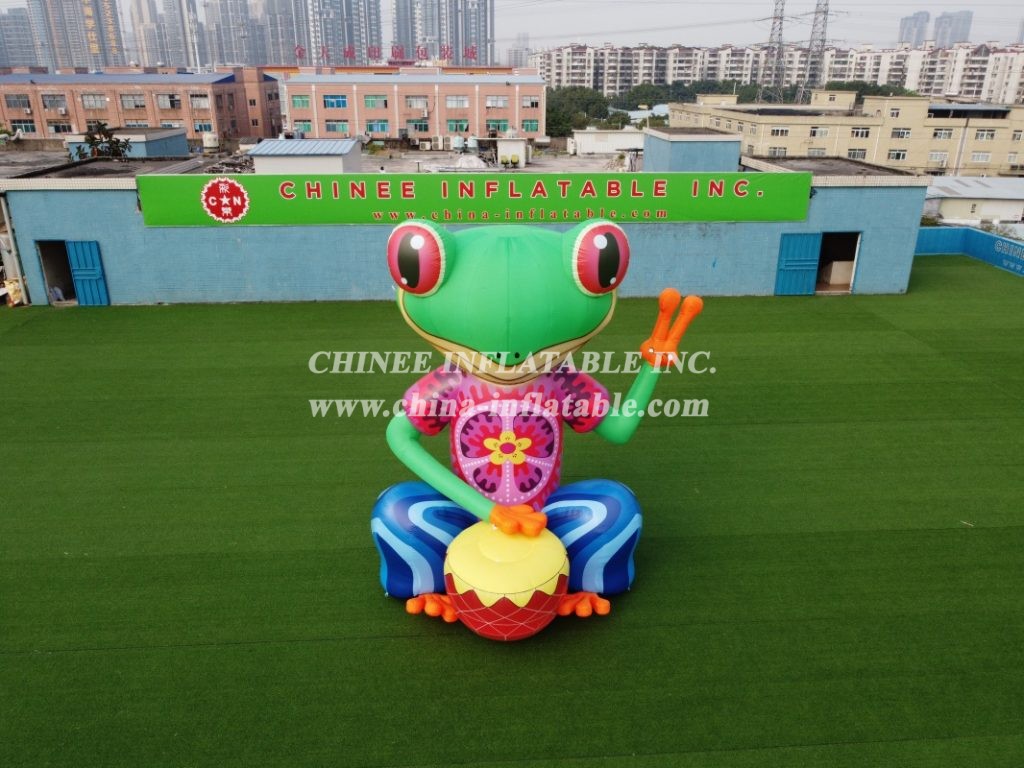 CA-02 Giant Outdoor Inflatable Frog Inflatable Character Inflatable Advertising 5M Height