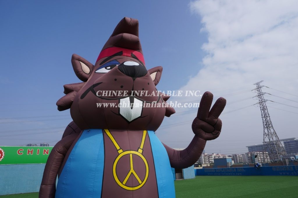 CA-03 Giant Outdoor Inflatable Beaver Inflatable Character Inflatable Advertising 5M Height