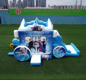 T5-002B Disney Frozen Kutsche Kombination Elsa Castle Jump Slide