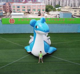 Cartoon2-386 Riesige aufblasbare Cartoon 6 Meter hohe Pokémon Reiten auf