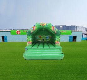 T2-4176 12X12Ft Green Party Bounce House und Disco bereit