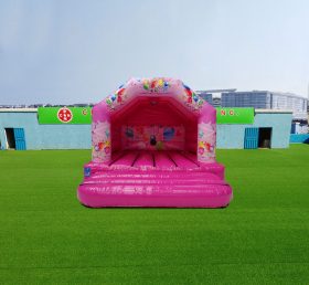 T2-4177 12X12Ft Pink Party Bounce House und Disco bereit