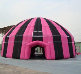 Tent1-370B Schwarz-rosa aufblasbare Kuppel