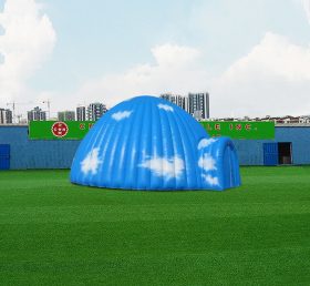 Tent1-4687 Blauer Himmel und Wolken gedruckt benutzerdefinierte Iglu