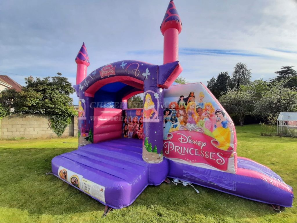T2-4616 Disney Princess Bouncy Castle and Slide