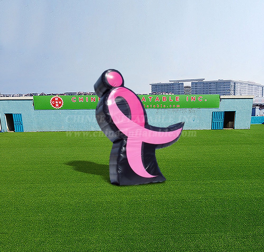 S4-448 Inflatable Pink Ribbon Sign