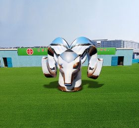 S4-449 Geometric Animal Abstract Sheep Head Inflatable Logo