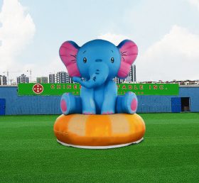 S4-593 Werbung benutzerdefinierte aufblasbare blaue Elefanten