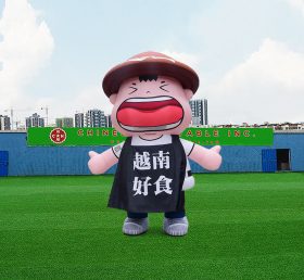 S4-598 Customized design Inflatable Costume boy for new restaurant Promotion decoration