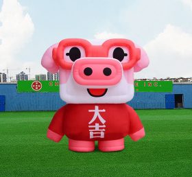 S4-605 Werbung riesige aufblasbare Tiere Schweine/aufblasbare fette rosa Schweine