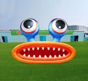 S4-667 Aufblasbare Cartoon-Augen mit großem Mund