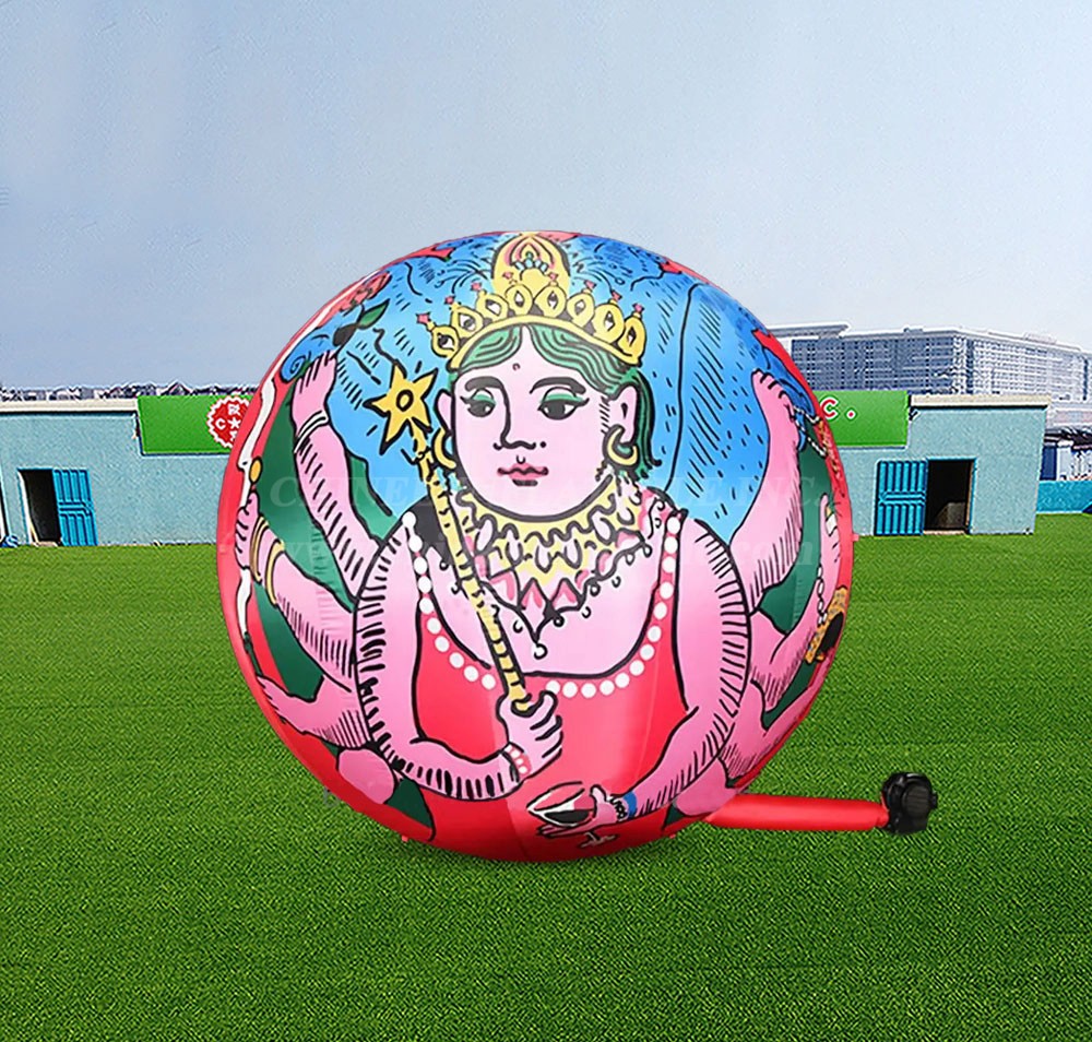 B3-107 Full color printing inflatable balloon
