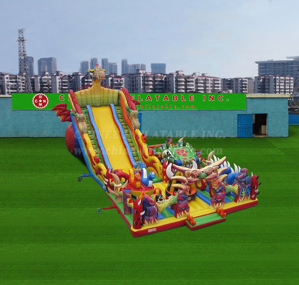 T6-1121 Dragon Battle Inflatable Theme Park