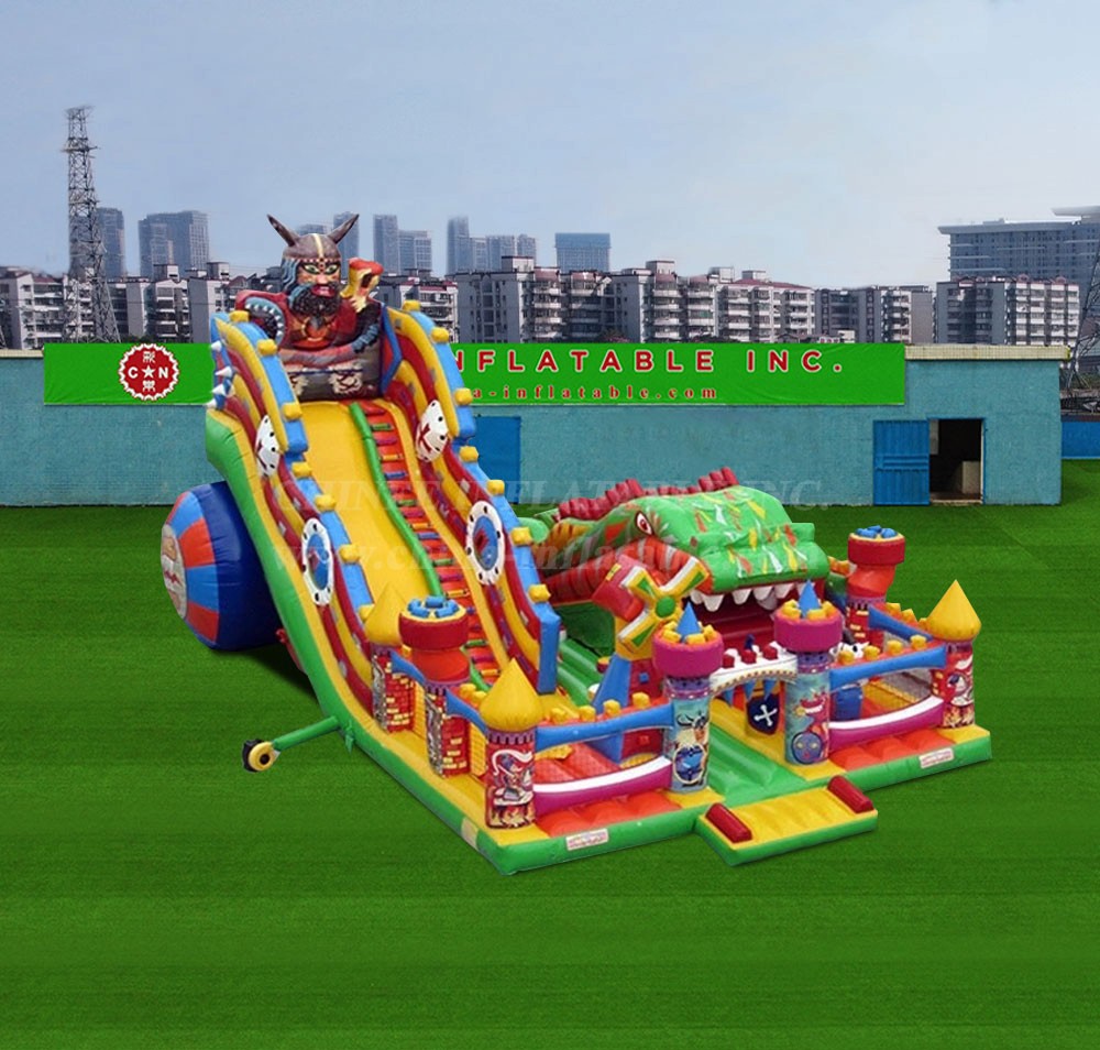 T6-1122 Inflatable Knight Dragon Castle