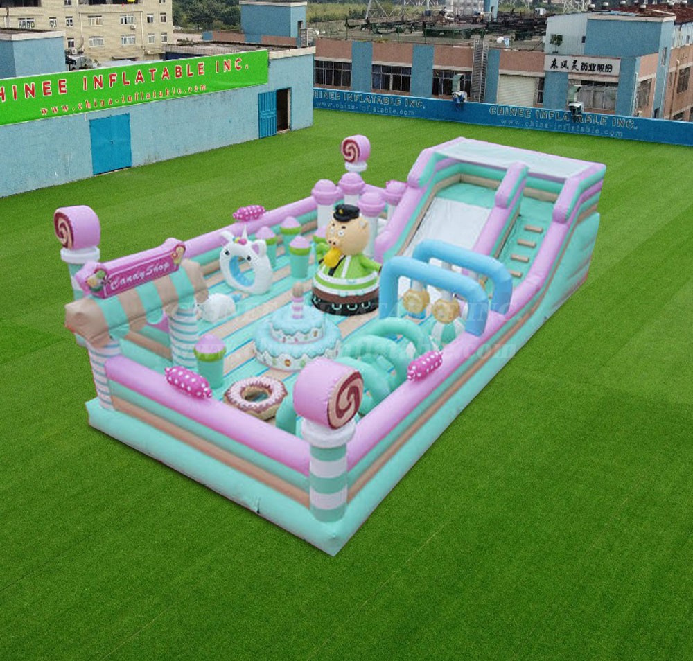 T6-1163 Candy theme inflatable park