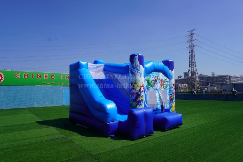 T2-3226X Pokémon theme bouncy castle with slide